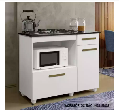 Balcão cooktop Kaiki Violeta